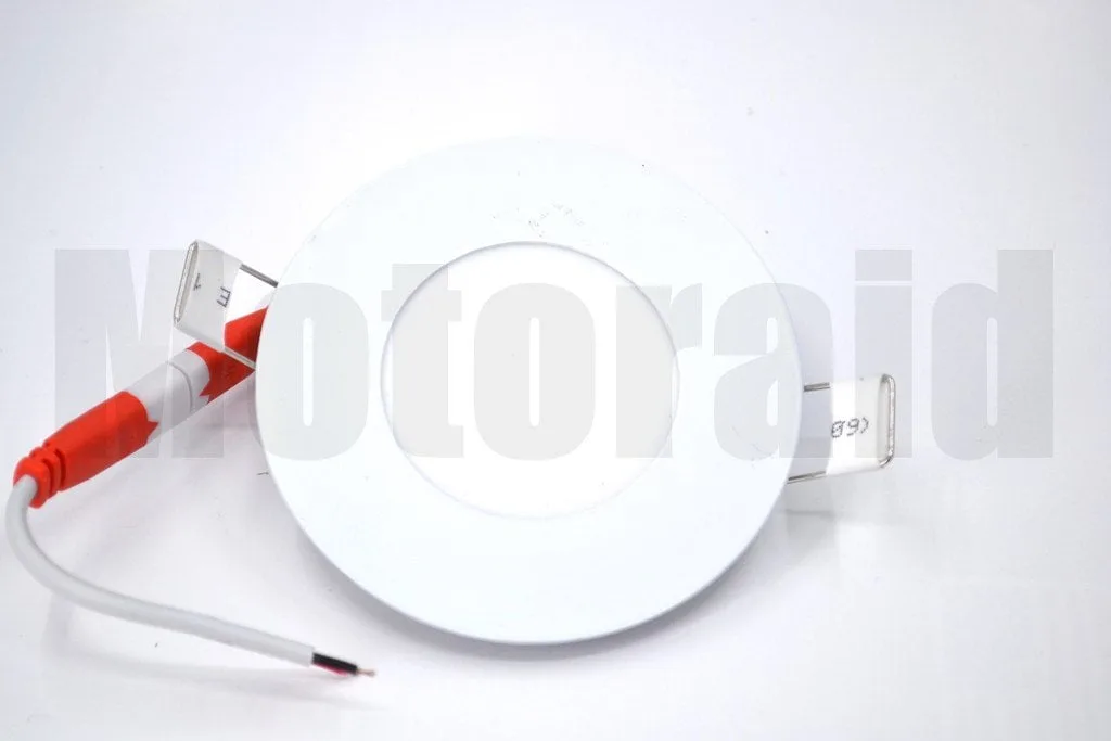 2 Adet Beyaz Işık 3W 12V Tavan Lamba Karavan Kabin Yuvarlak Aluminyum Gövde
