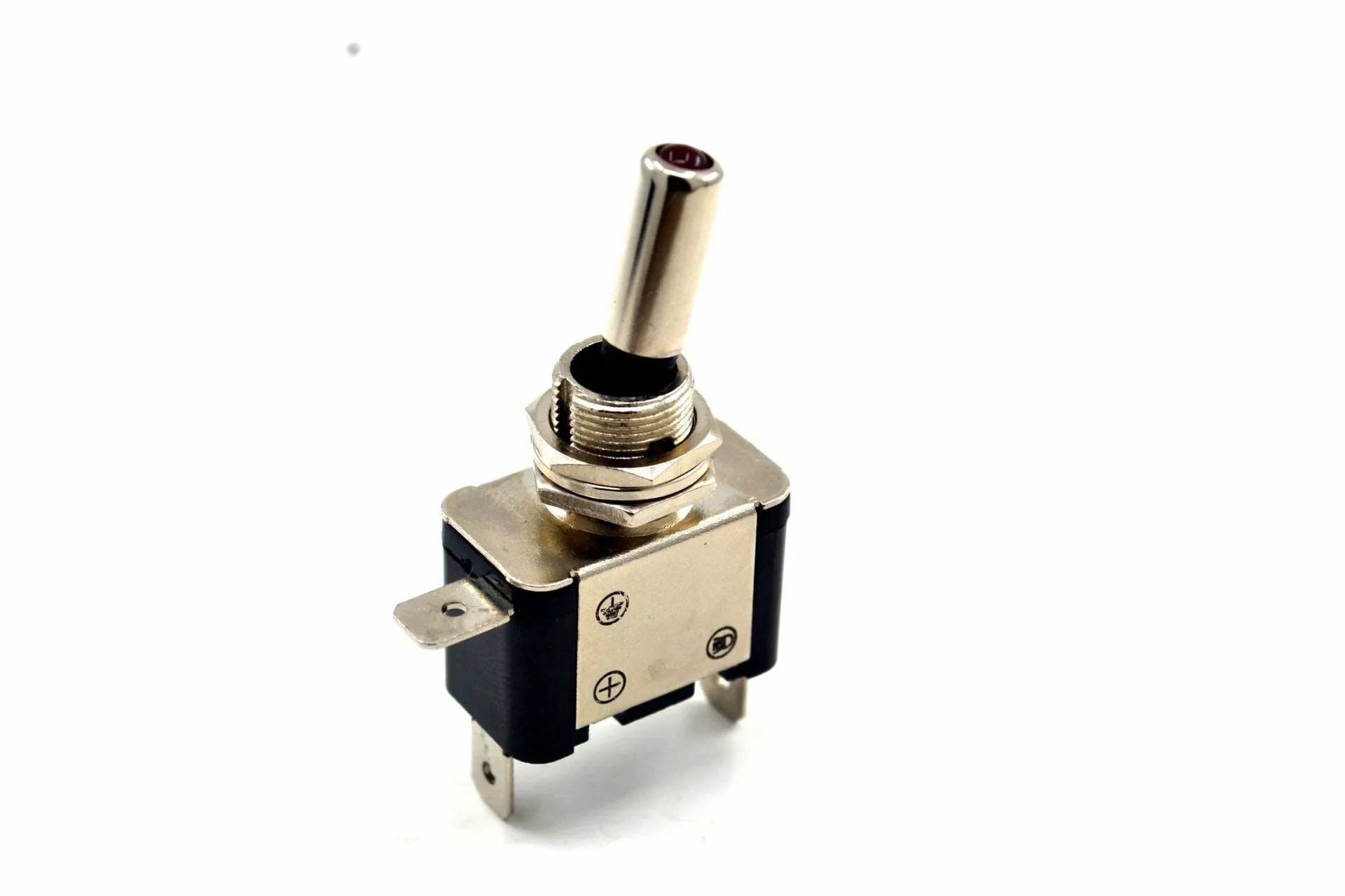 Anahtar 1-0 Kırmızı Ledli Metal 3 Pin 12V MT-ANS03