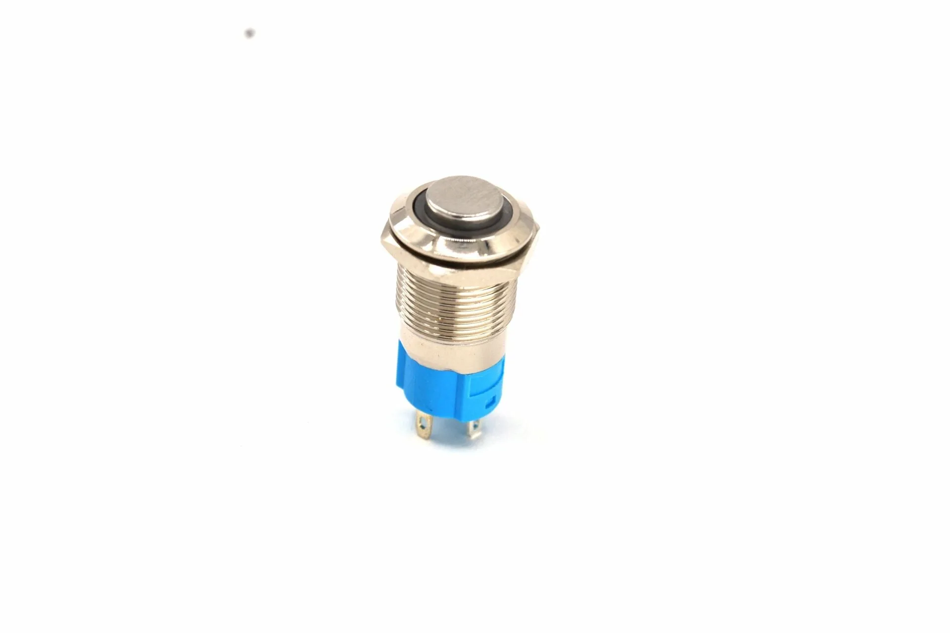 12mm Kalıcı Anahtar 12V 24V Kırmızı Işıklı Yuvarlak Metal MT-ANK12
