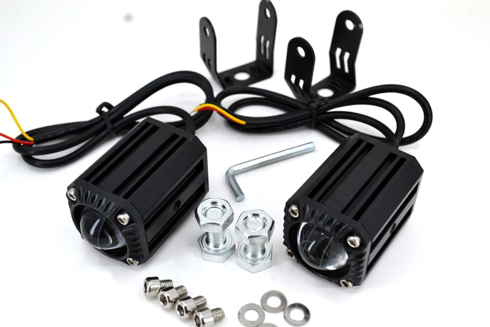Motosiklet Led Sis Lamba Beyaz Sarı Işık 10W Mercekli Takım