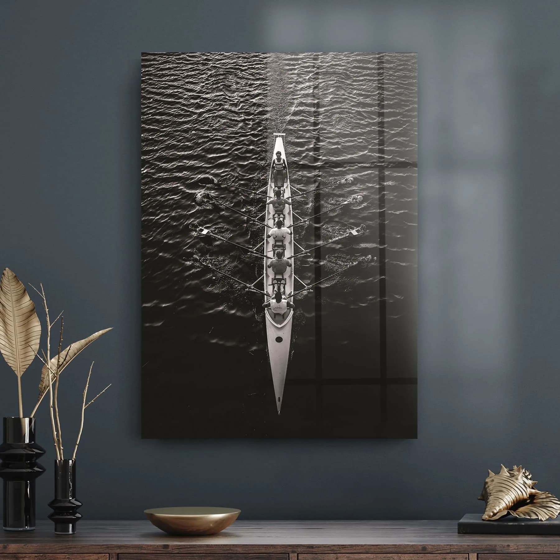 Decovetro Kürek Yarışı Cam Tablo 50x70 cm