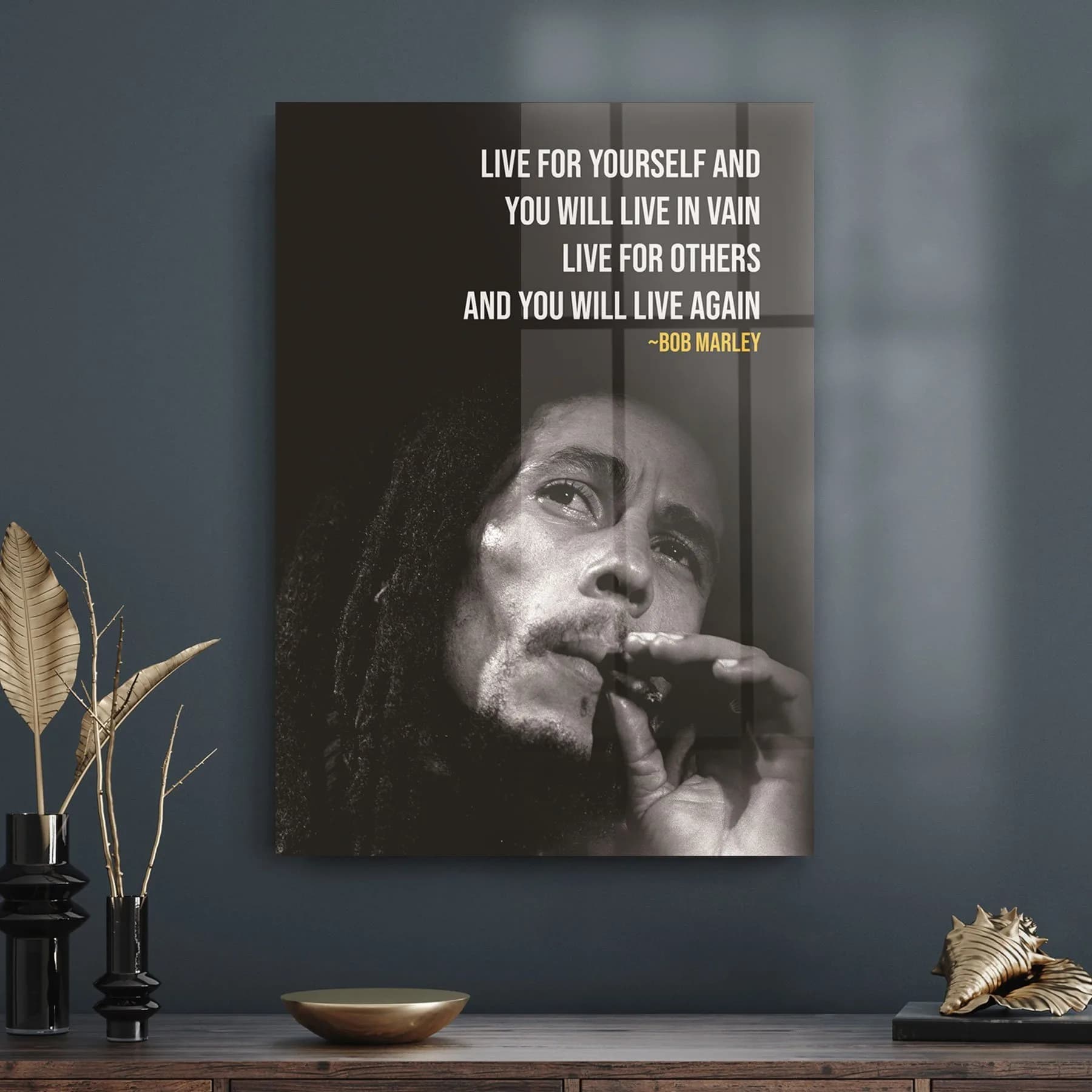 Decovetro Cam Tablo Bob Marley 50x70 cm
