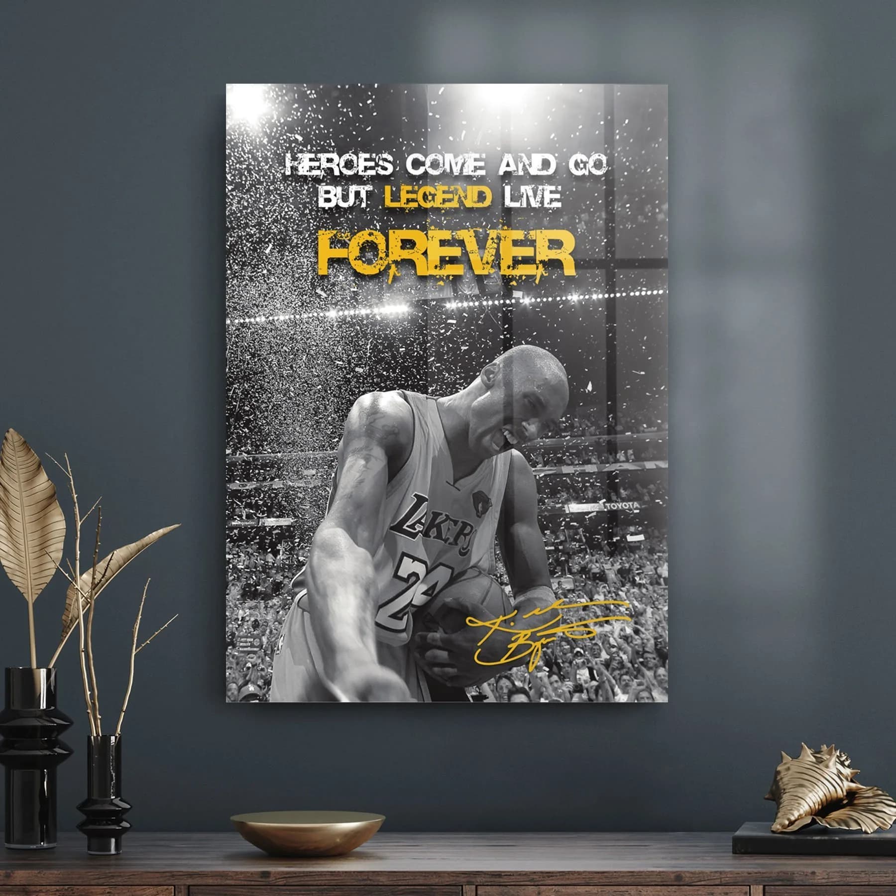 Decovetro Cam Tablo Kobe Byrant Legends 50x70 cm