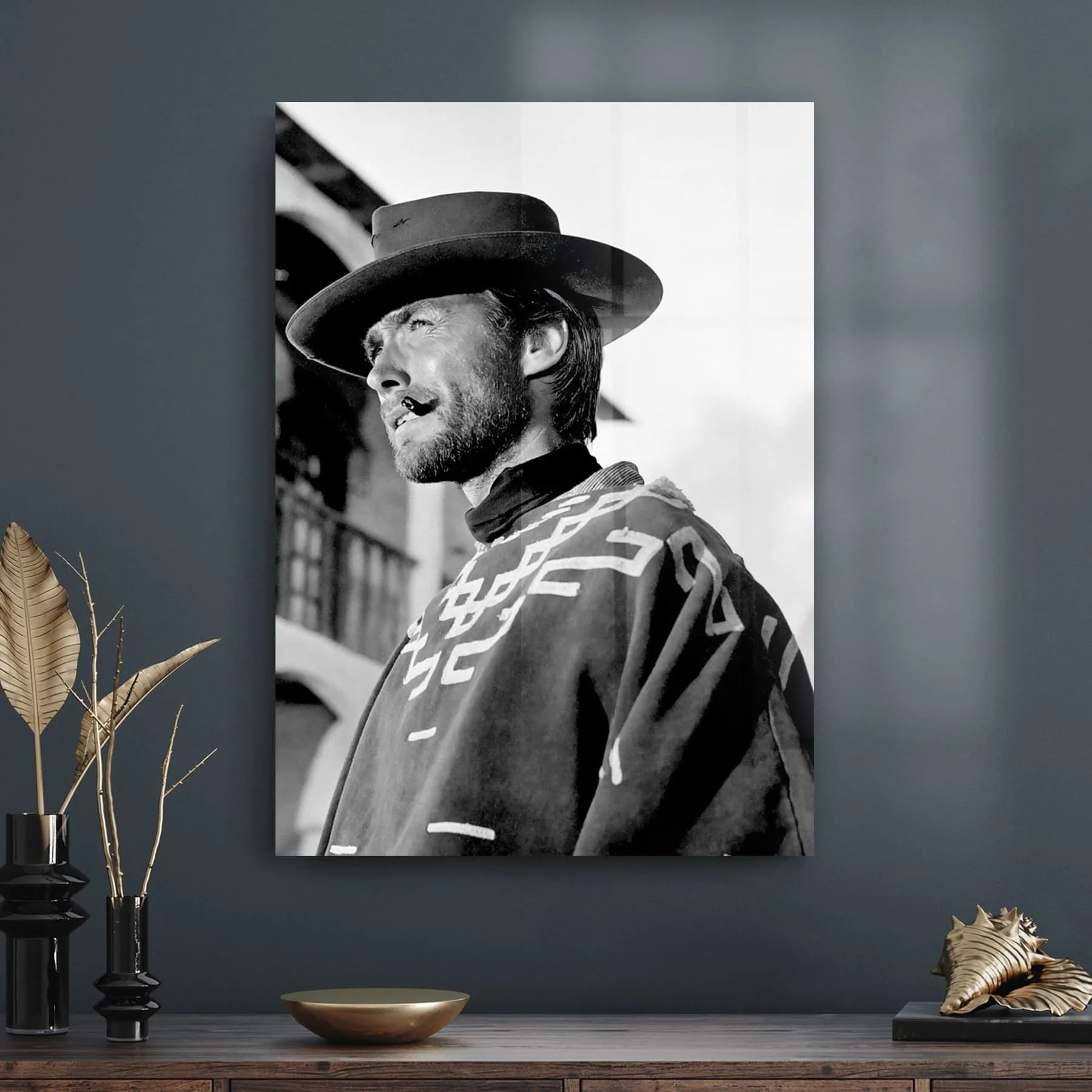 Decovetro Cam Tablo Clint Eastwood 50x70 cm
