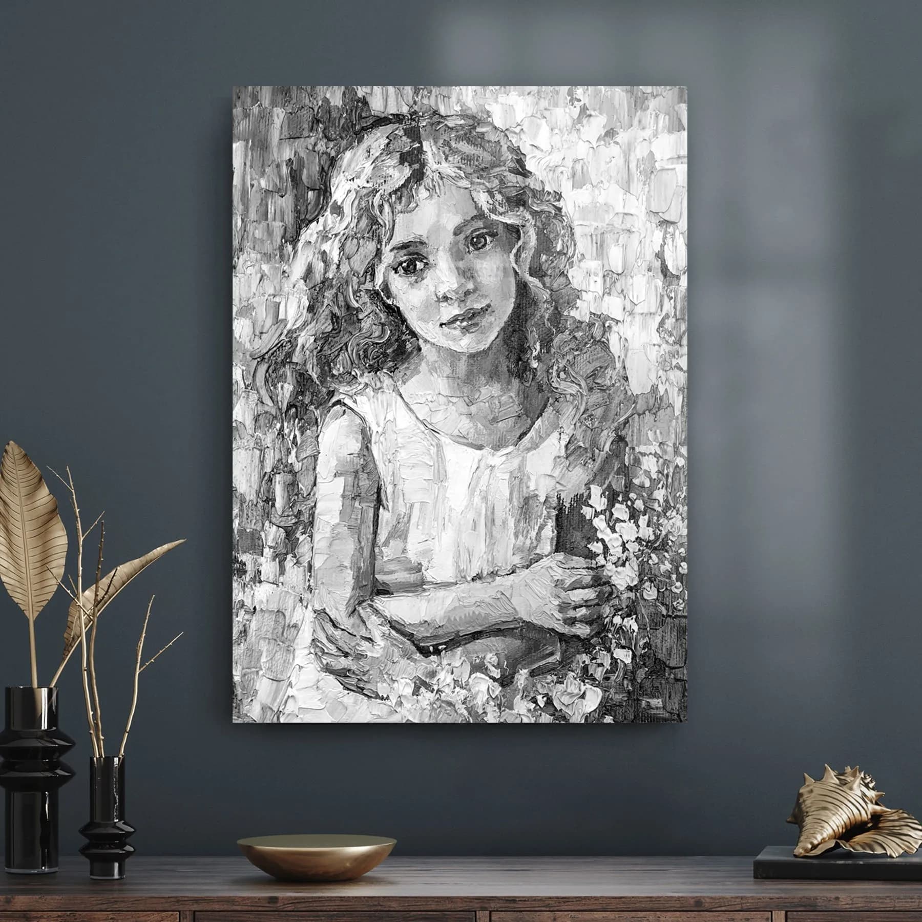 Decovetro Cam Tablo Yağlı Boya Sanatsal 50x70 cm
