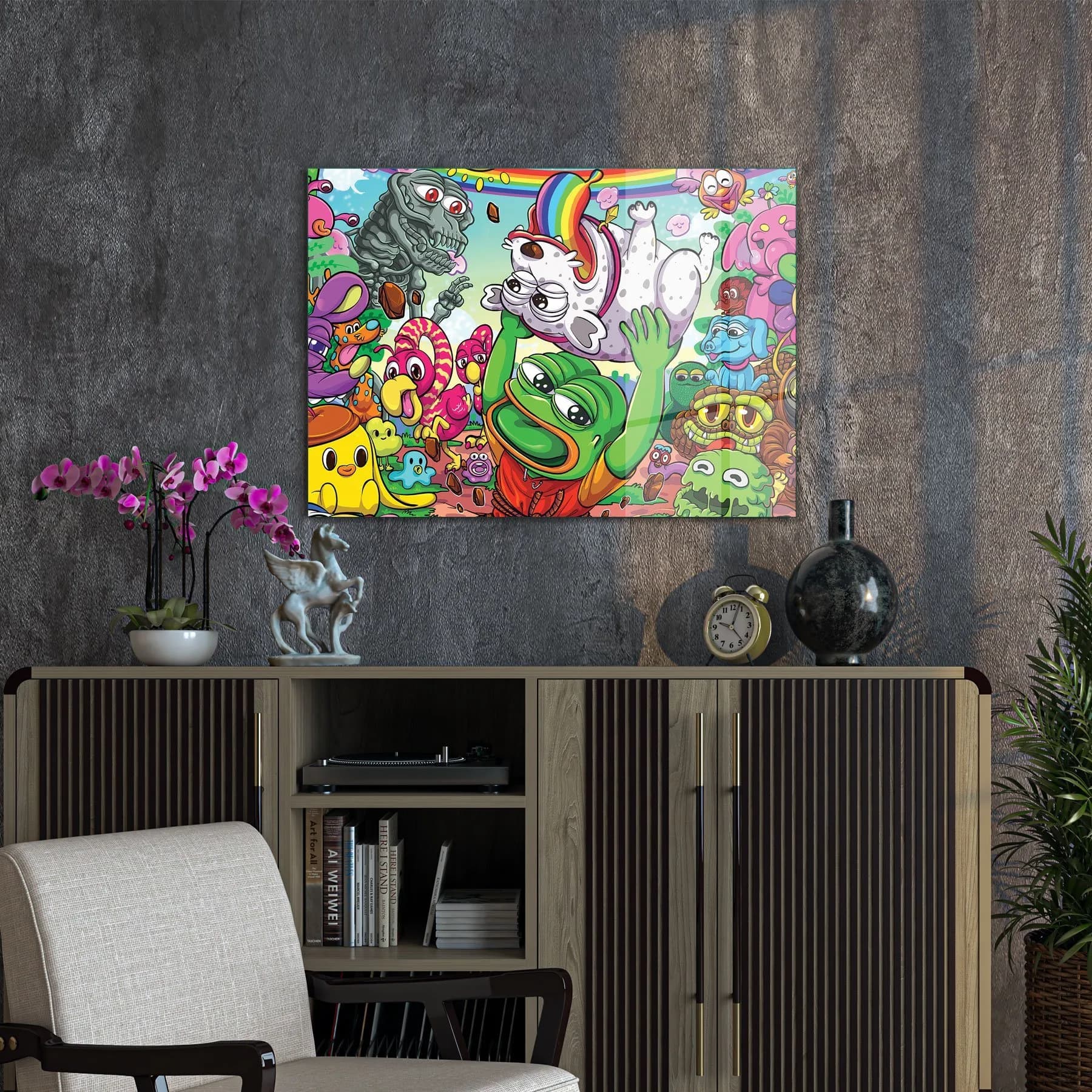 Decovetro Cam Tablo Pop Art Colour Monsters 50x70 cm