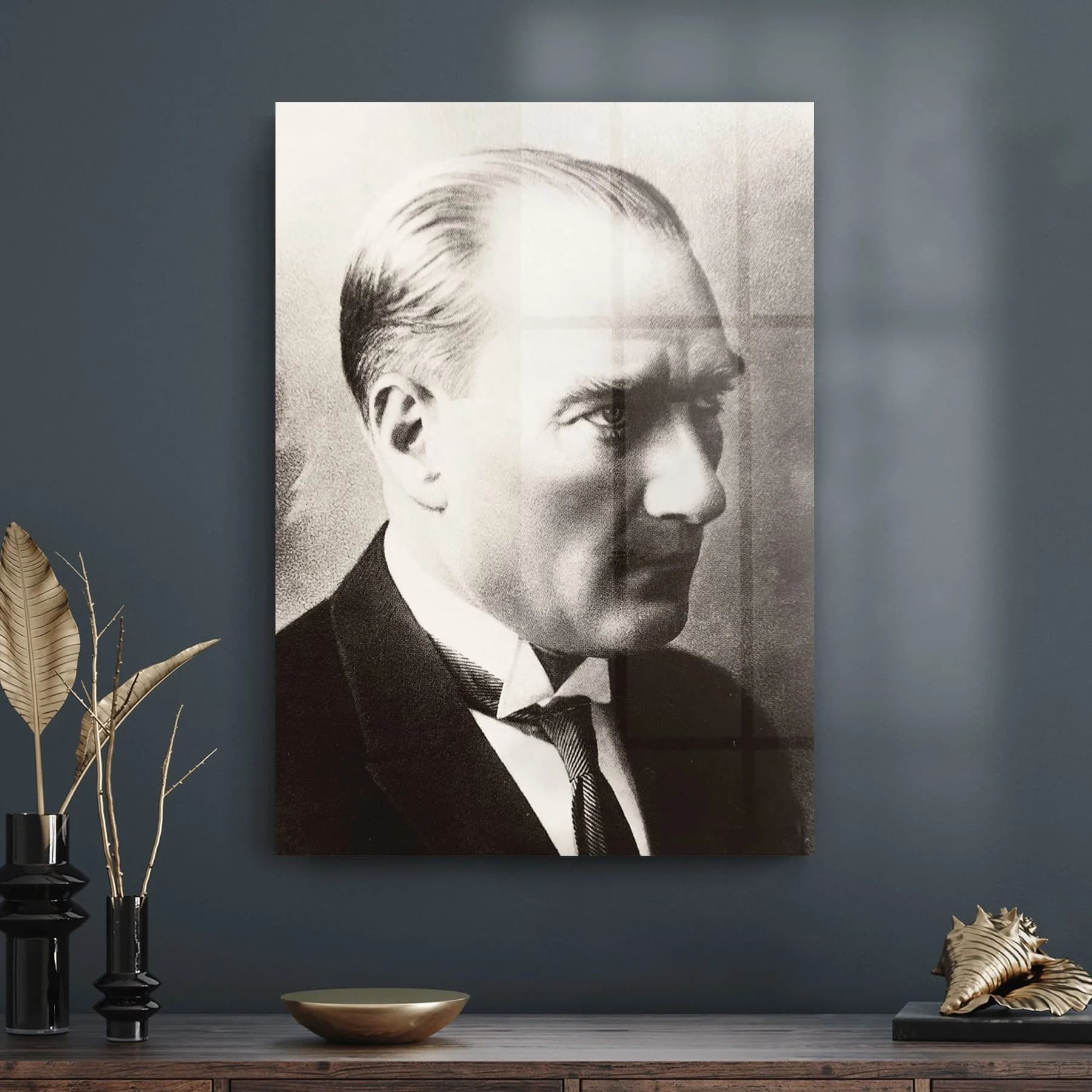 Decovetro Atatürk Portesi Cam Tablo 70x100 cm