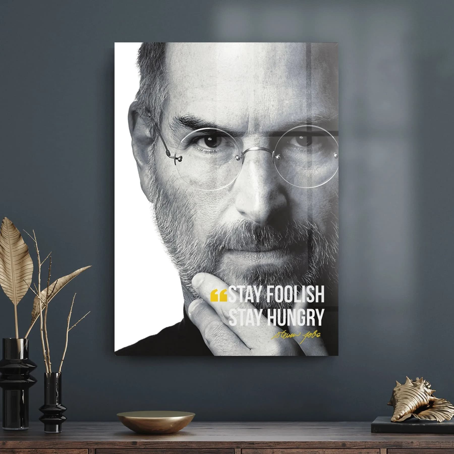 Decovetro Cam Tablo Steve Jobs Quotes 70x100 cm