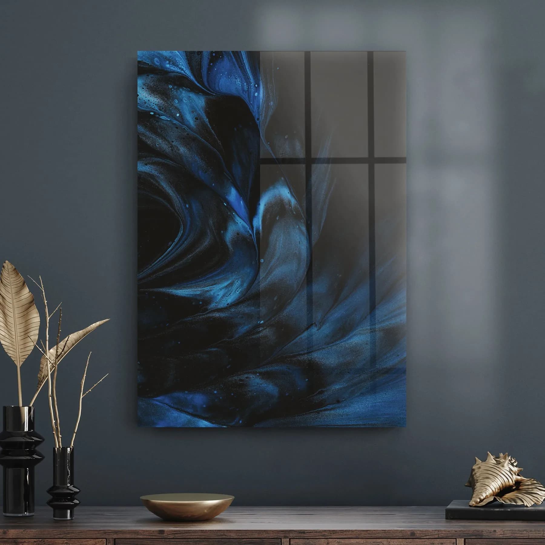 Decovetro Cam Tablo Blue Angel Wing 70x100 cm