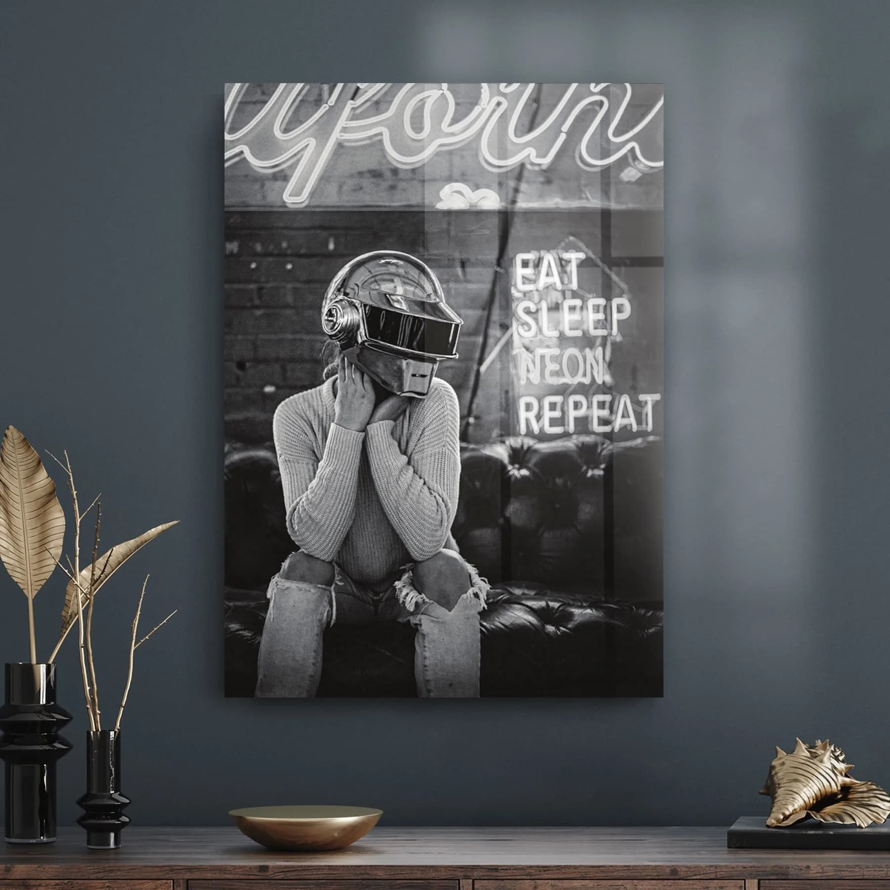 Decovetro Cam Tablo Cyberpunk Neon 70x100 cm