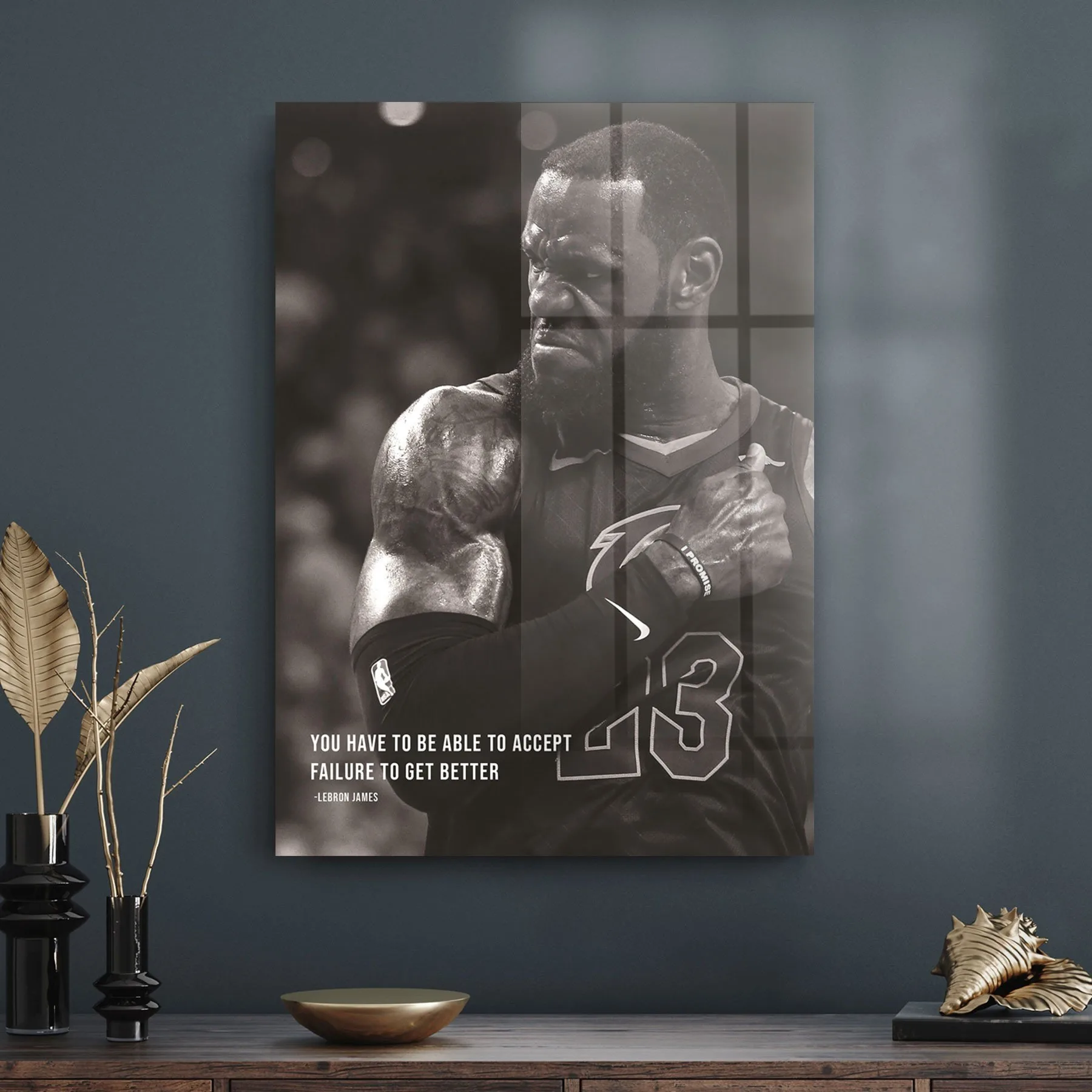 Decovetro Cam Tablo LeBron James Motivational 70x100 cm
