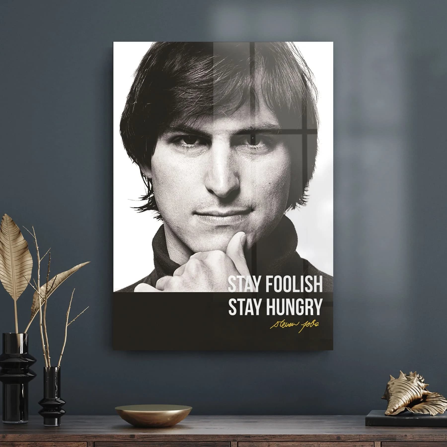 Decovetro Cam Tablo Steve Jobs Quotes 70x100 cm