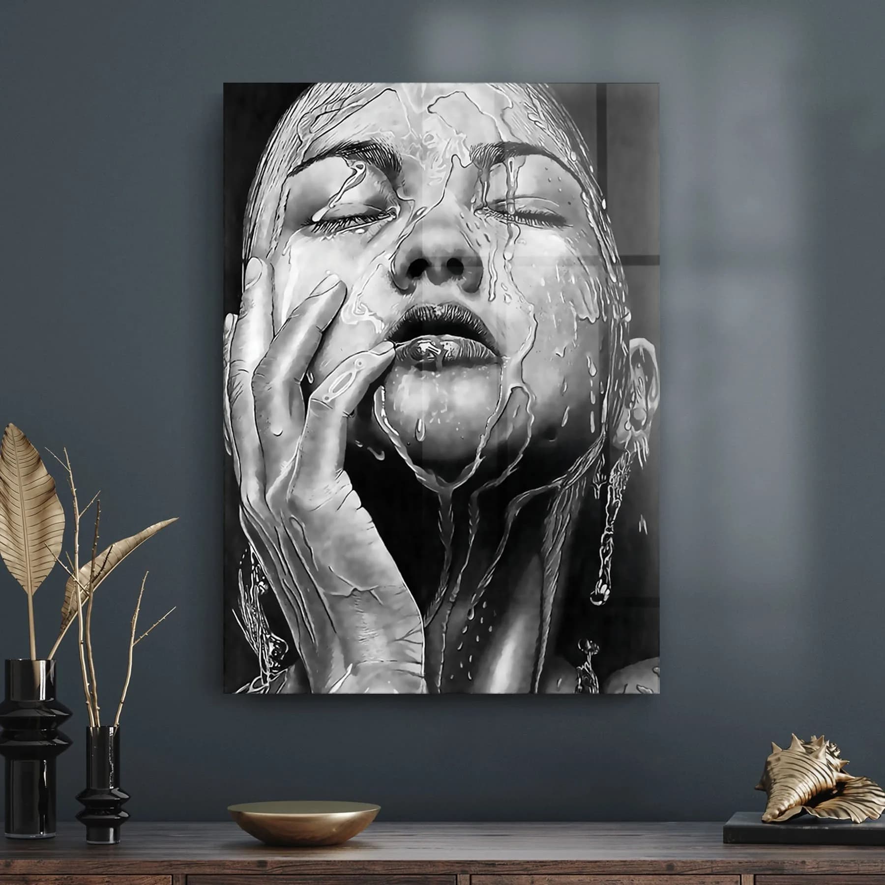 Decovetro Cam Tablo Black Girl 70x100 cm