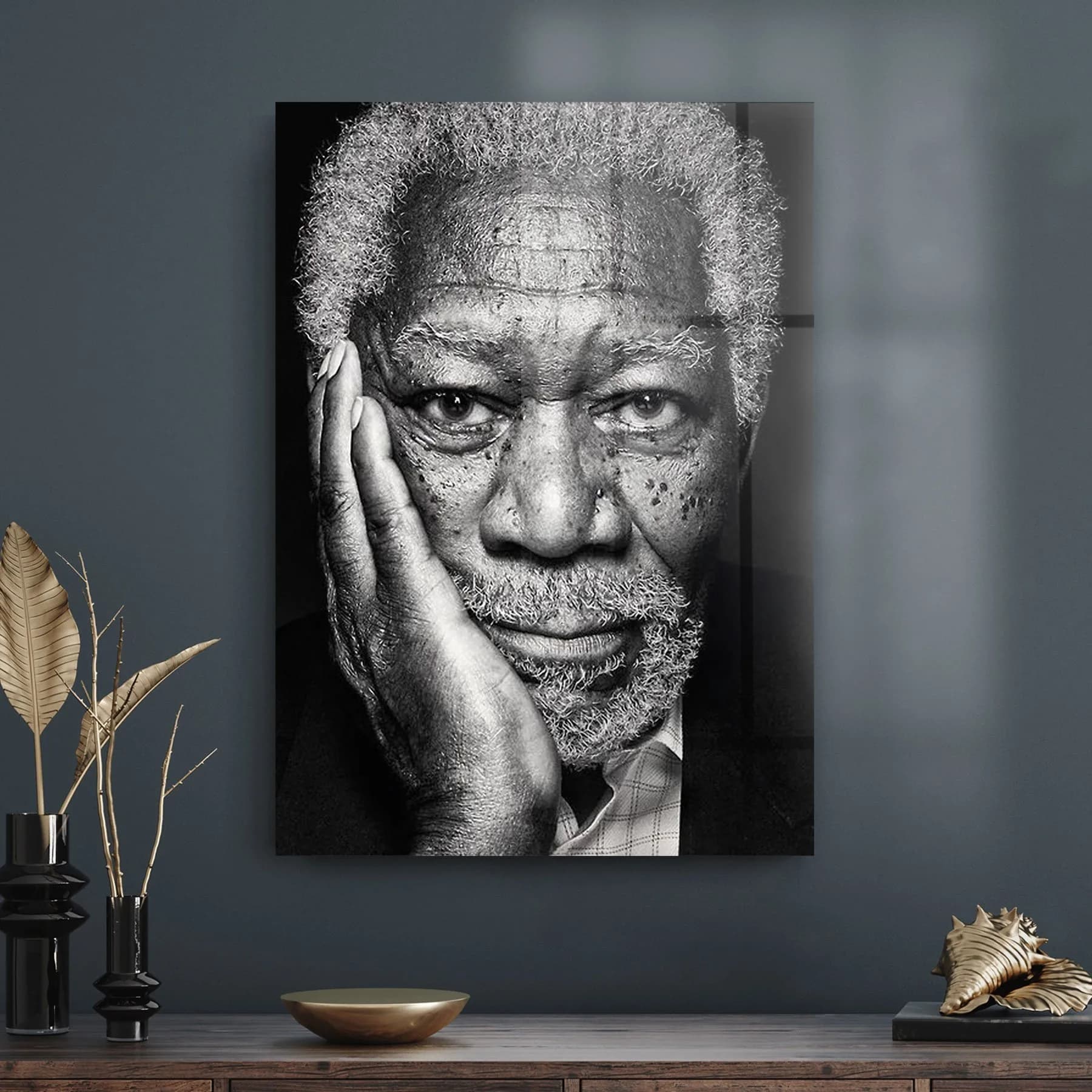 Decovetro Cam Tablo Morgan Freeman 70x100 cm