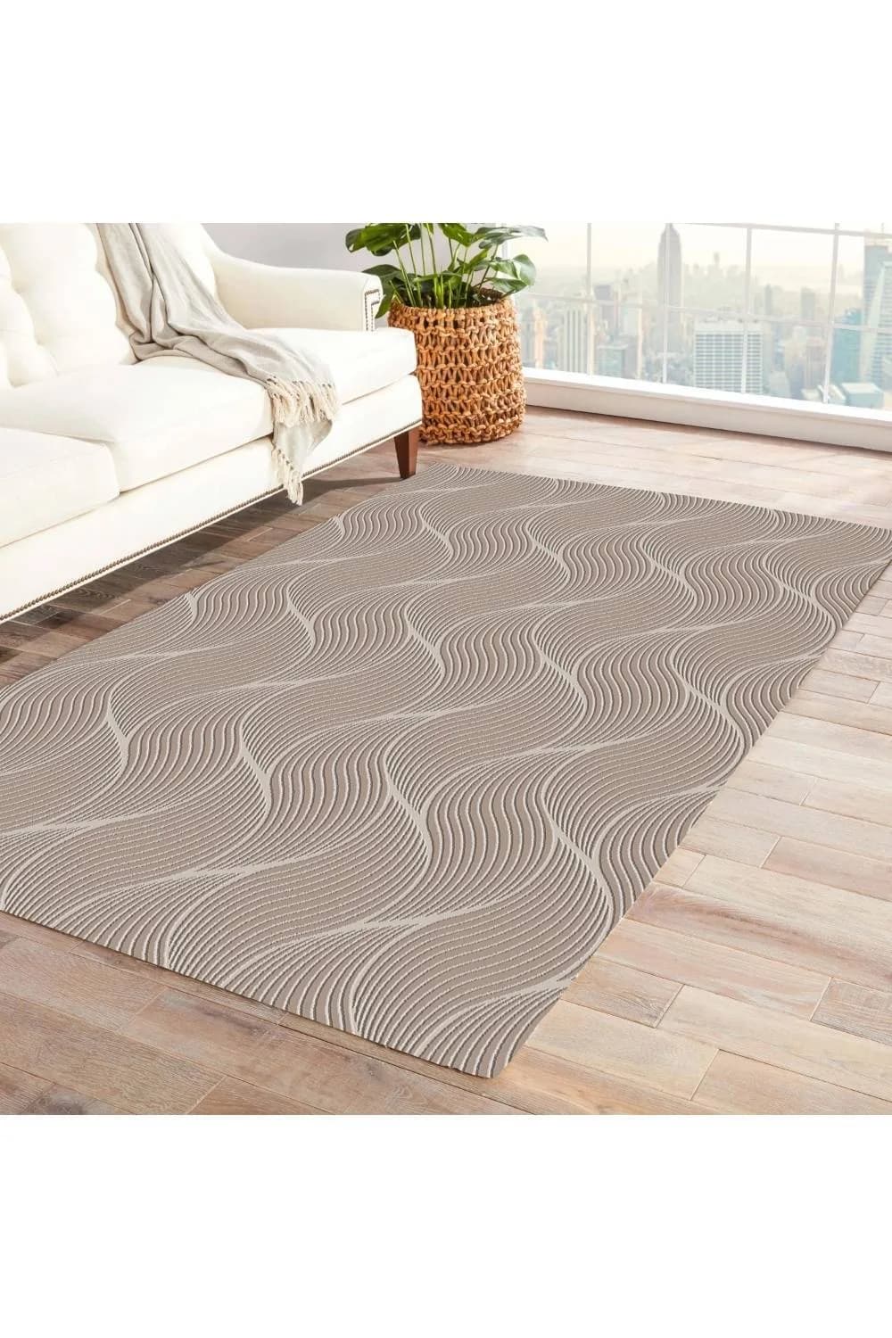 Jassrug Rölyef Halı 80X150 Orla Bej