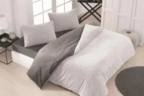 Merinos Eternity Fitilli 4 Parça Çift Kişilik Nevresim Takımı 200x220 Açık Gri