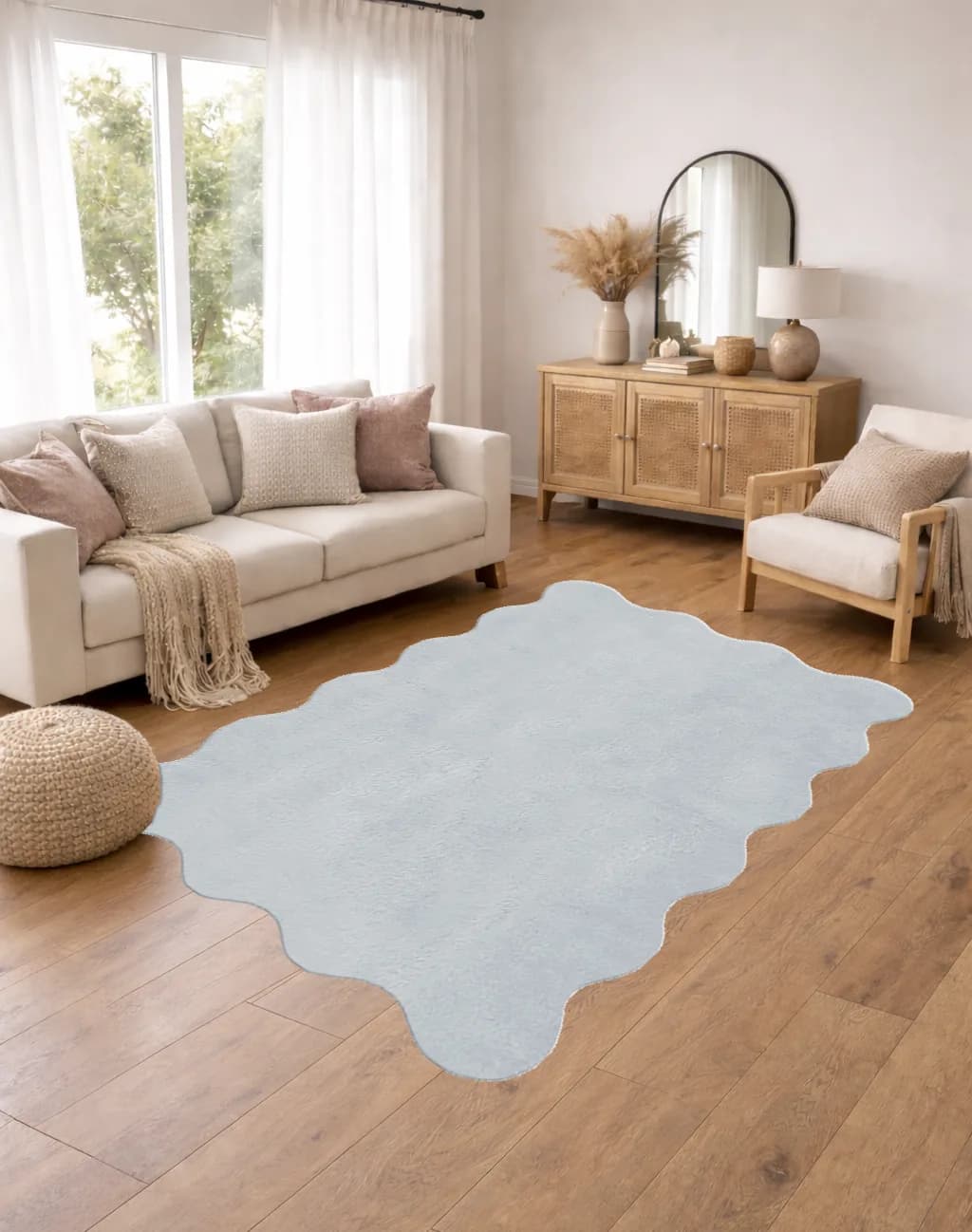 Jassrug Halı 80X150 Ripple Açık Gri