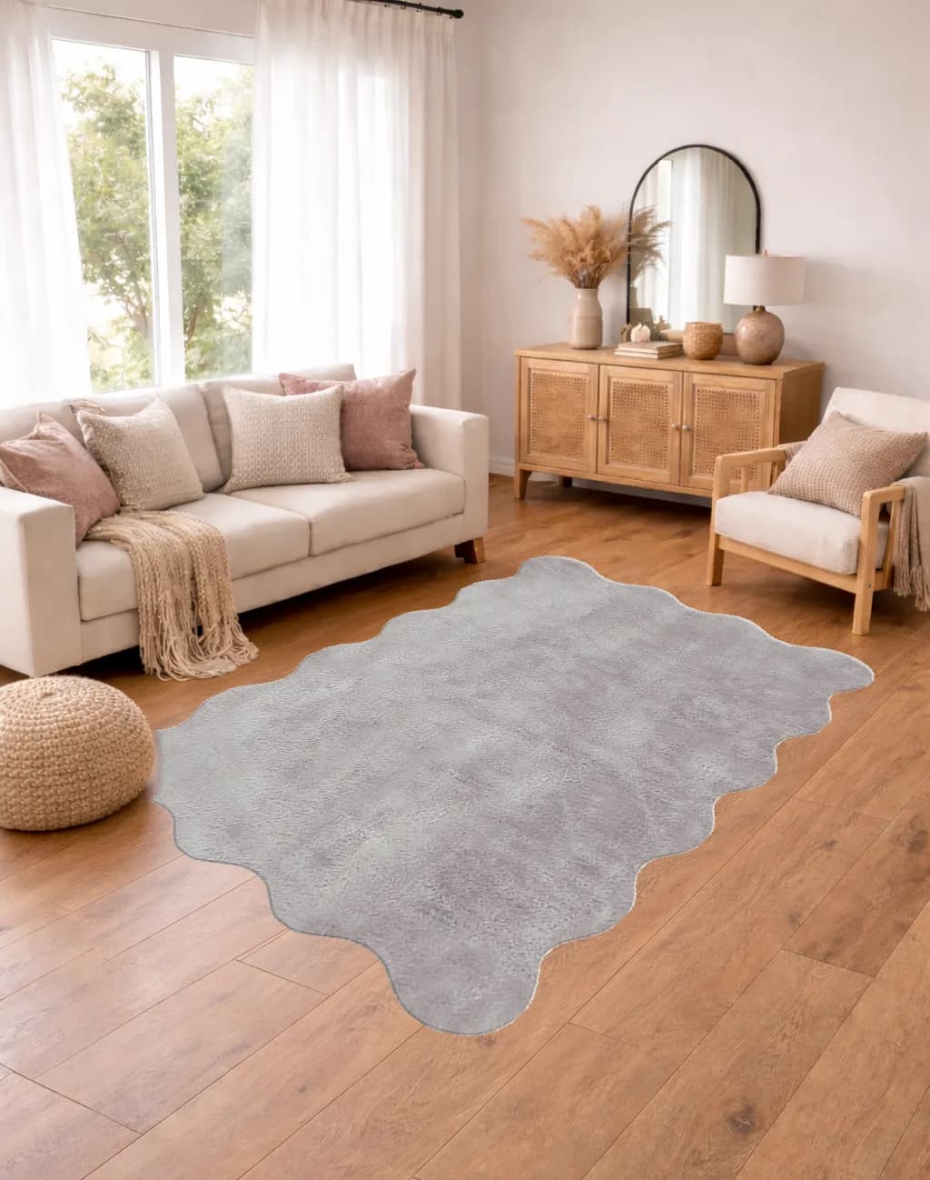 Jassrug Halı 120X180 Ripple Kül