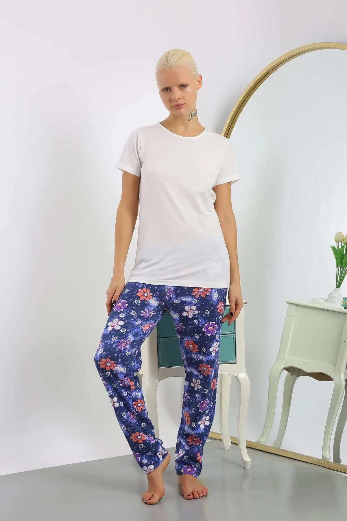 Angelino Kadın Pamuklu Alt Pijama 27391