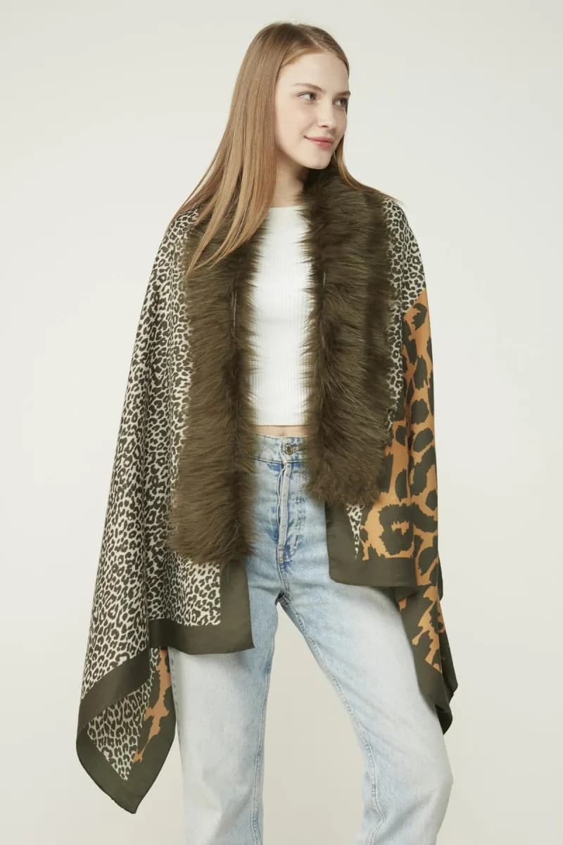Yama Desenli Leopar Desenli Panço NW13955-3