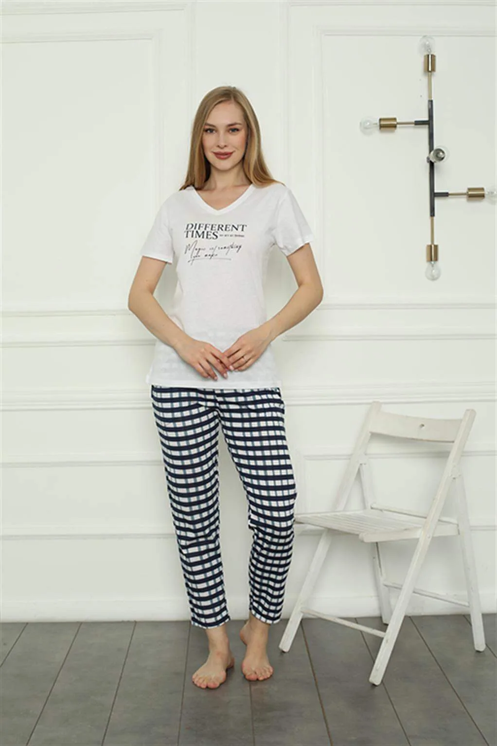 Angelino Kadın Penye Pijama Takım 4160