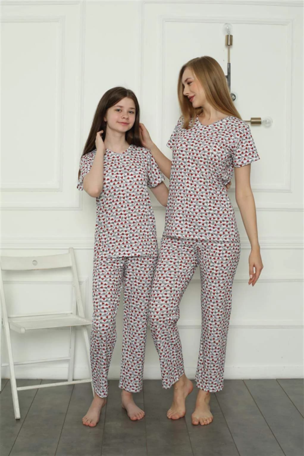 Angelino Anne Kız Aile Penye Pijama Takım Ayrı Ayrı Satılır. Fiyatları Farklıdır 50119