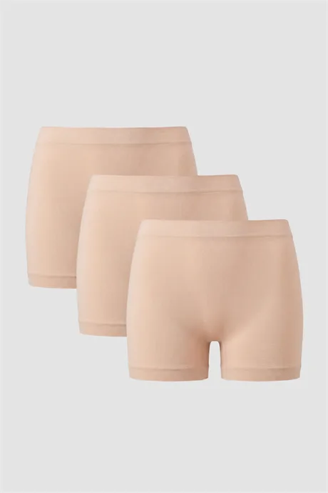 Kadın Dikişsiz Seamless Boxer 3'lü Paket