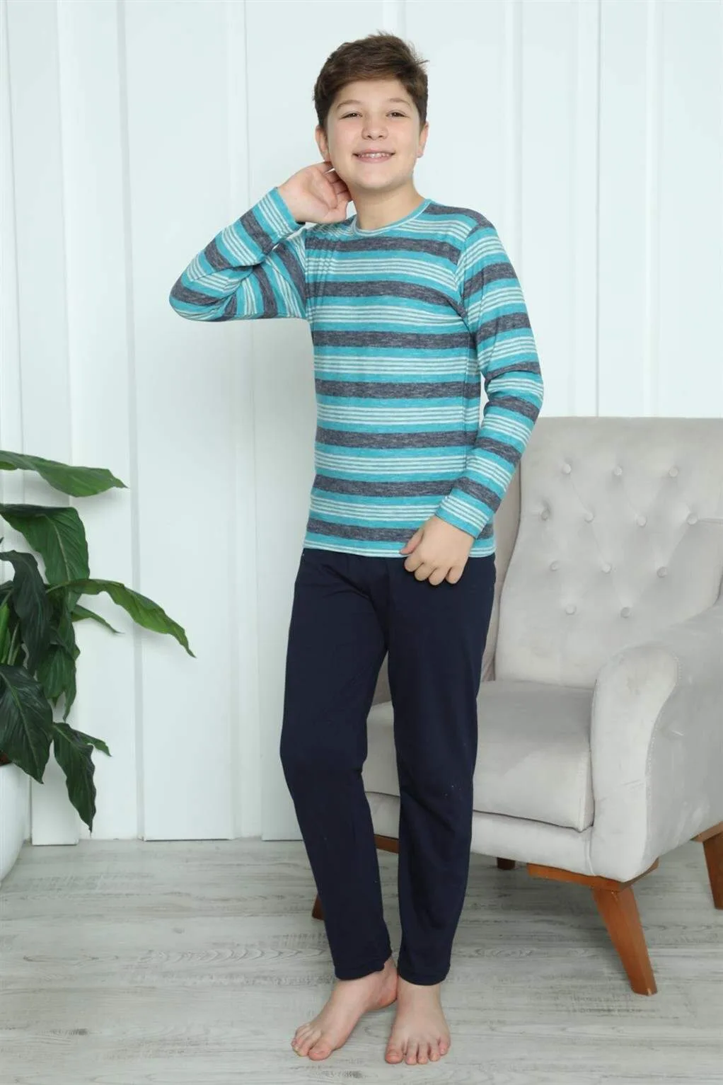 Erkek Çocuk Penye Pijama Takım 20413