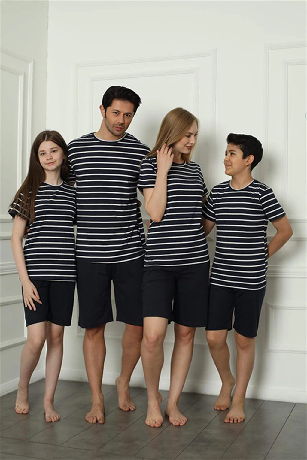 Angelino Aile Penye Şortlu Pijama Takım (anne - kız) 50117 Ayrı Ayrı Satılır. Fiyatları Farklıdır
