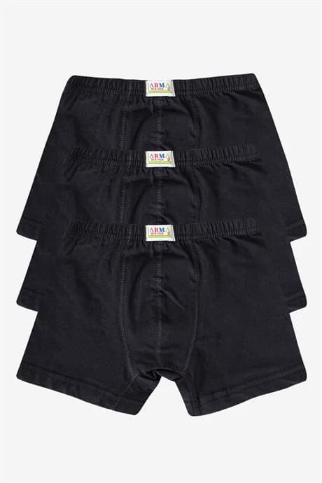 Erkek Çocuk Pamuklu Yumuşak ve Esnek Likralı Boxer 3'lü Paket