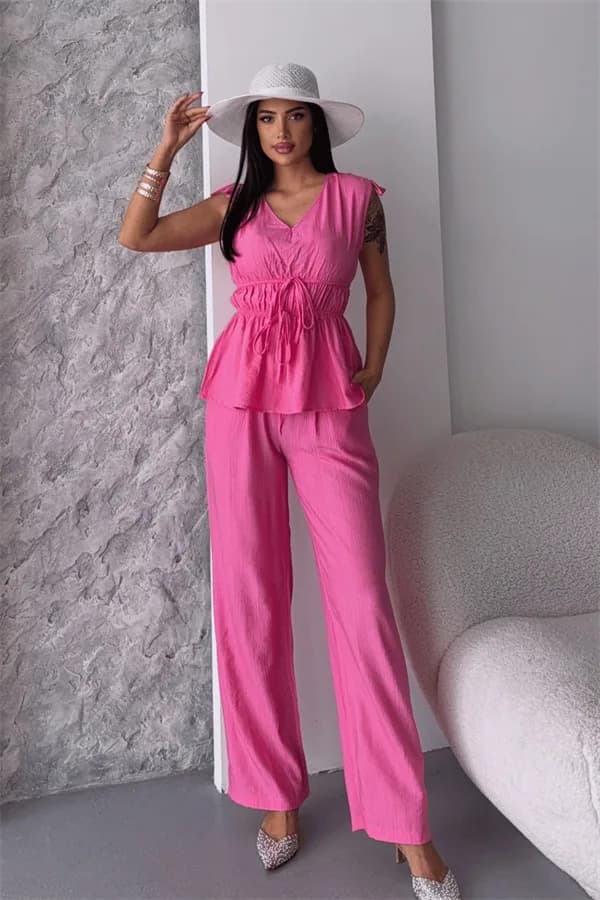 Çilek Kumaş Takım - PEMBE