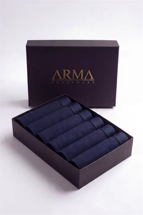 Erkek Premium Bambu Boxer 6'lı Hediye Kutulu Damat Bohçası ve Çeyiz Seti