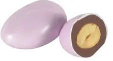 ŞEKER KAPLI SÜT ÇİKOLATALI BADEM DRAGE - (PEMBE) 3 kg