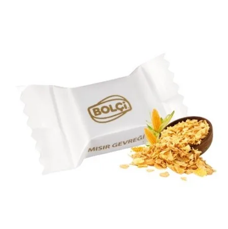 Mısır Gevreği Dolgulu Sütlü Çikolata Fancy Küp (Beyaz) 500 g