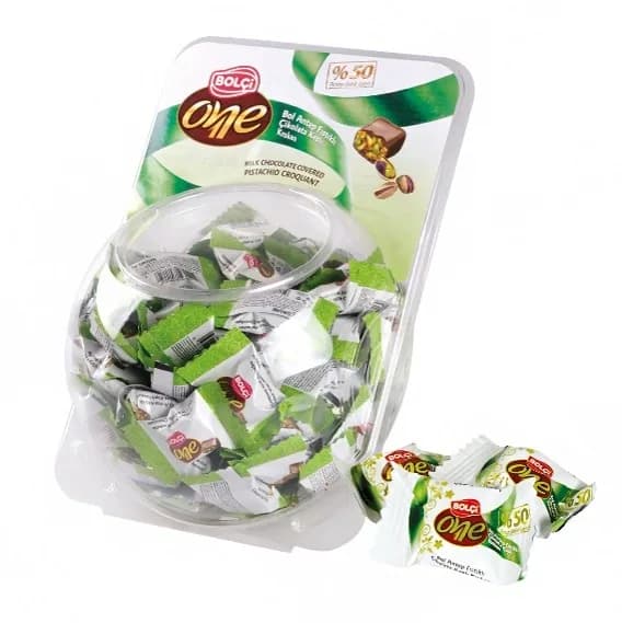 BOLCI SÜT ÇİKOLATALI FISTIKLI KROKAN 8 g