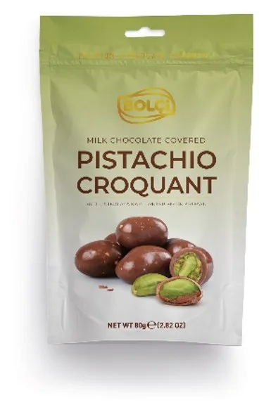 SÜT ÇİKOLATASI KAPLI FISTIKLI KROKAN 80 g