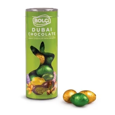 Fıstıklı Kadayıf Dolgulu Sütlü Çikolatalı Yumurtalar 120 g