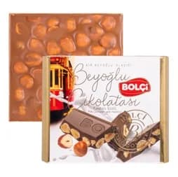 MILK CHOCOLATE WHOLE HAZELNUT TABLET 90g
