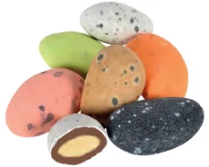 SUGAR COATED MILK CHOCOLATE COVERED ALMOND DRAGEE -(SPOTTED) 3Kg