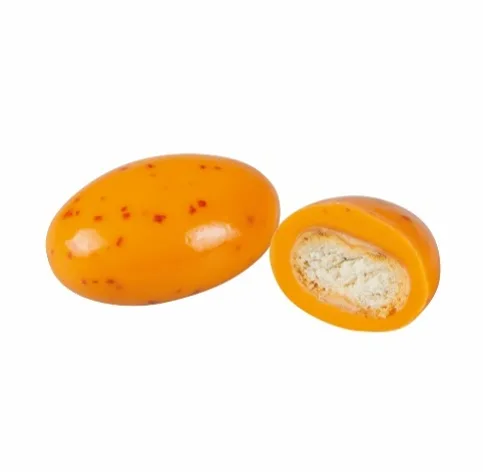 ORANGE FLAVORED W.CHOC.COVERED BISCUIT DRAGEE 2Kg