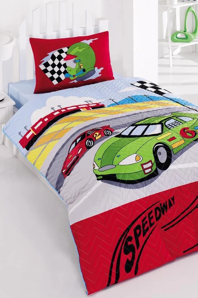 Taç Kristal Speedway Genç ve Çocuk Dört Mevsim Nevresim Takımı
