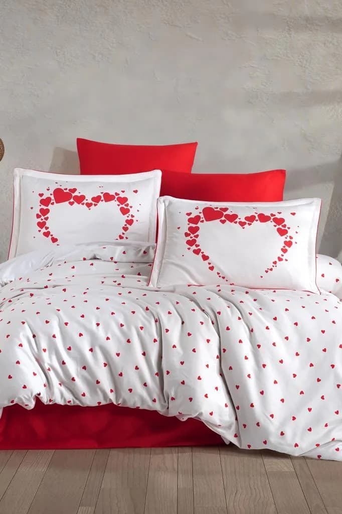 Amore Pamuk Saten Çift Kişilik Nevresim Takımı