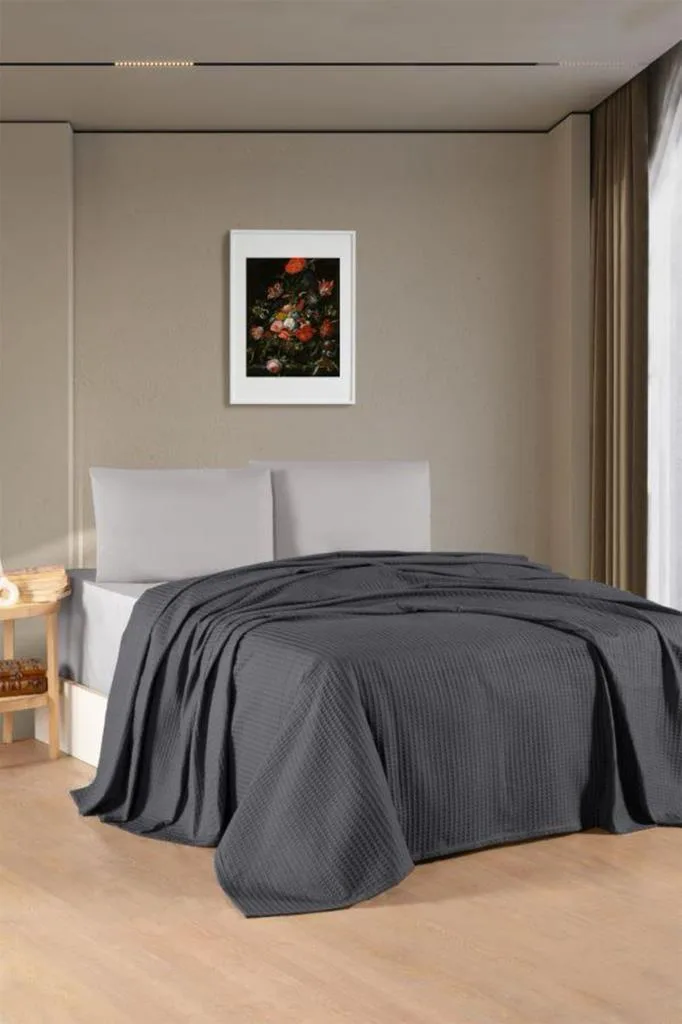 Kristal Bamboo Lastikli Çarşaflı Tek Kişilik Pike Takımı