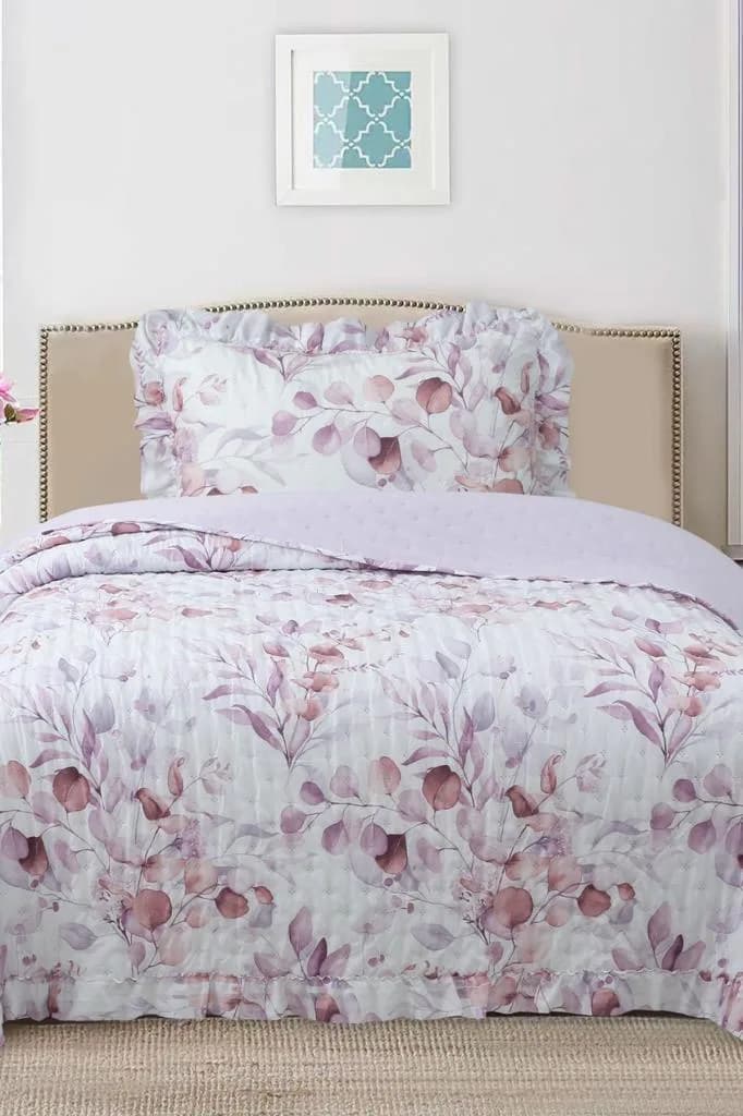 Breeze Çiçek Fısıltısı Tek Kişilik Yatak Örtüsü 180x240