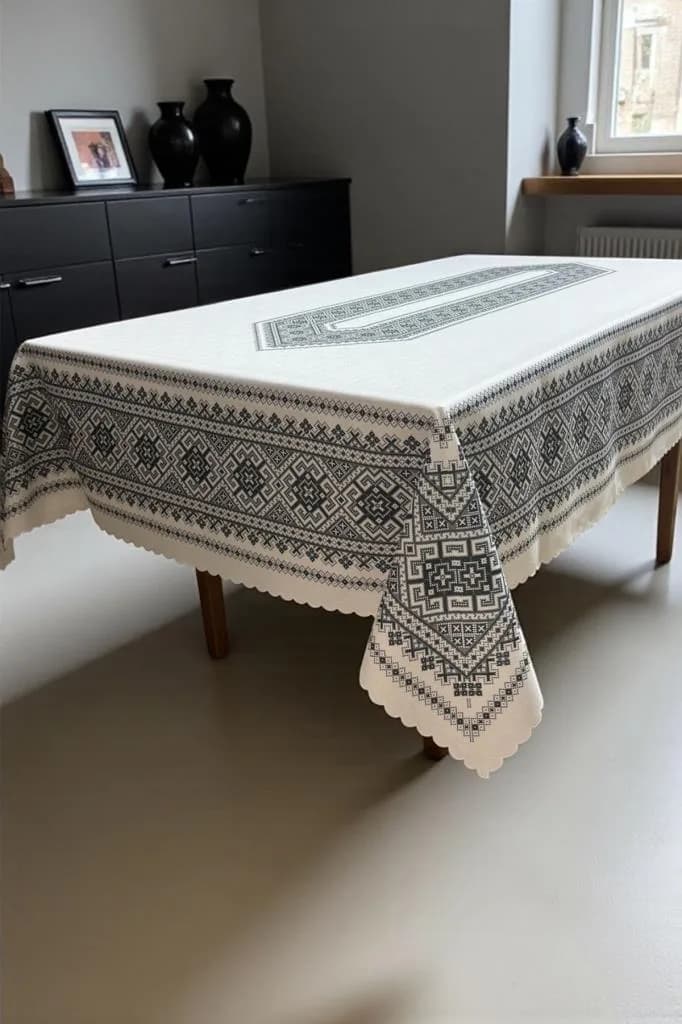 Kervan Dertsiz Masa Örtüsü Gri