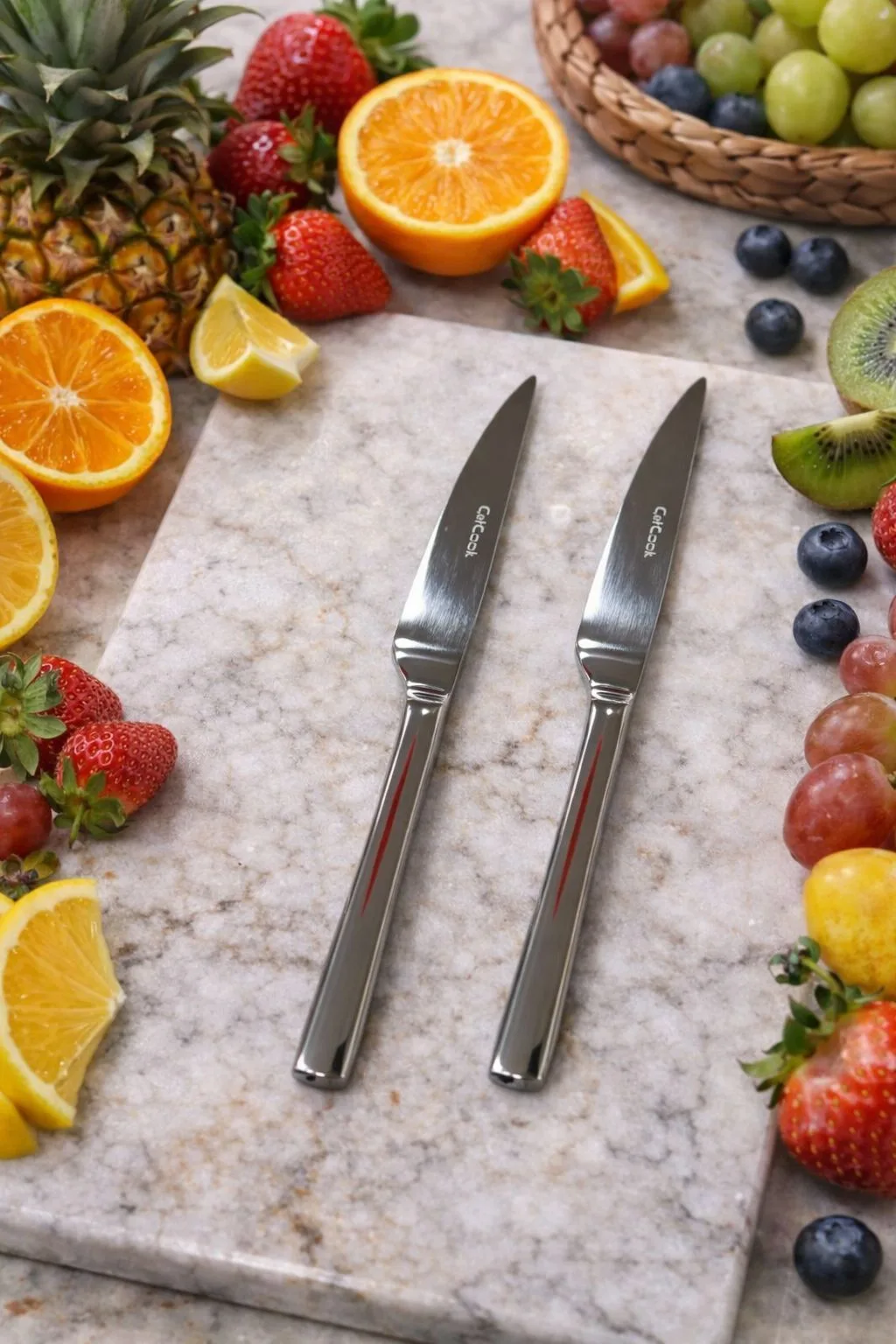 ÇETCOOK STAR 18/10 ÇELİK 2li TATLI BIÇAĞI SETİ