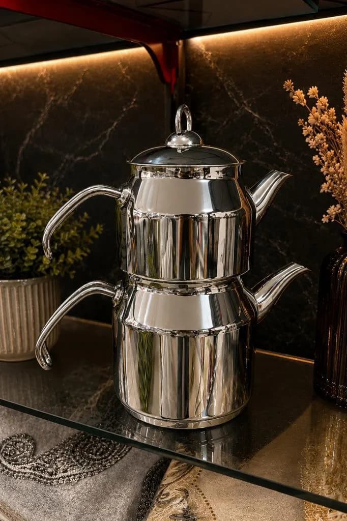 ÇETCOOK Elit Metal Kulp Çaydanlık