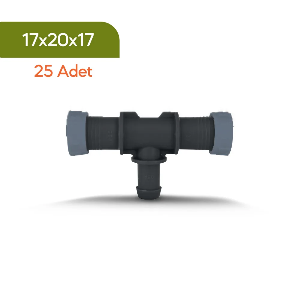 Akplas - Tarım Sulama Sistemleri-Yüzüklü Çıkış Te 17*20*17 25 Adet