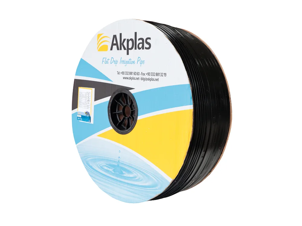 Akplas Enerji-Yassı Damlama Borusu-Çap 22-1-6L-h-13Mil-40cm 1200 MT