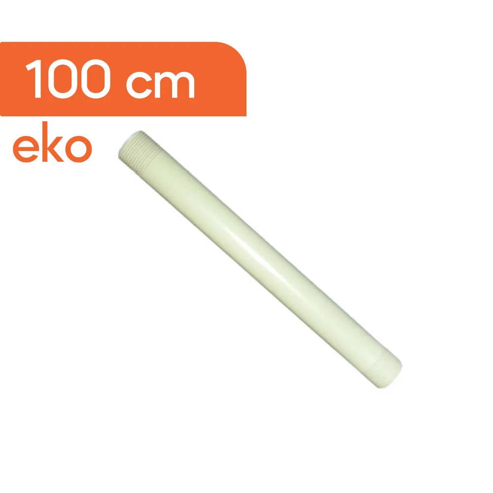 Akplas - PVC 100 Cm Kaval-Eko-Uzatma Borusu-Abot-Sprink-Bağlantı